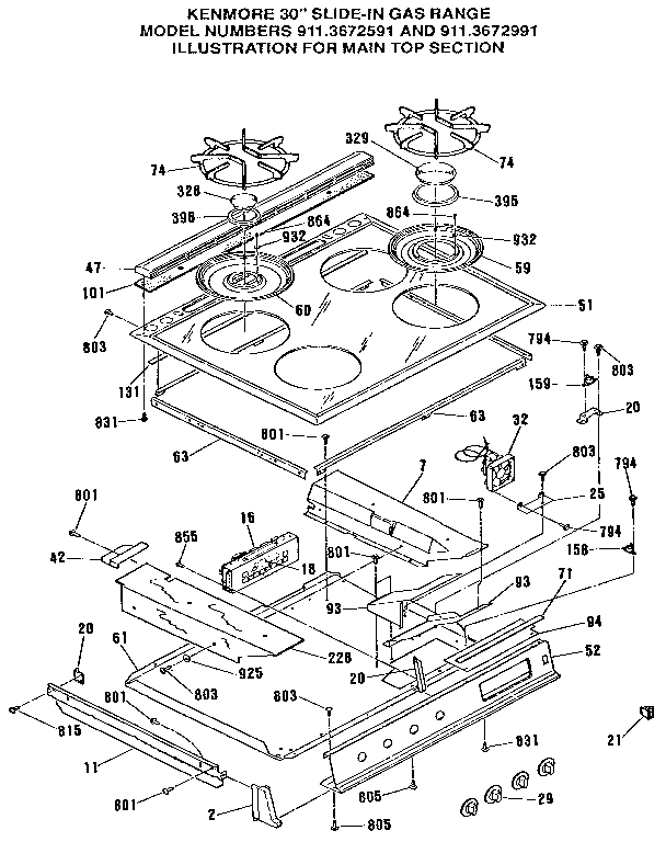 parts for kenmore