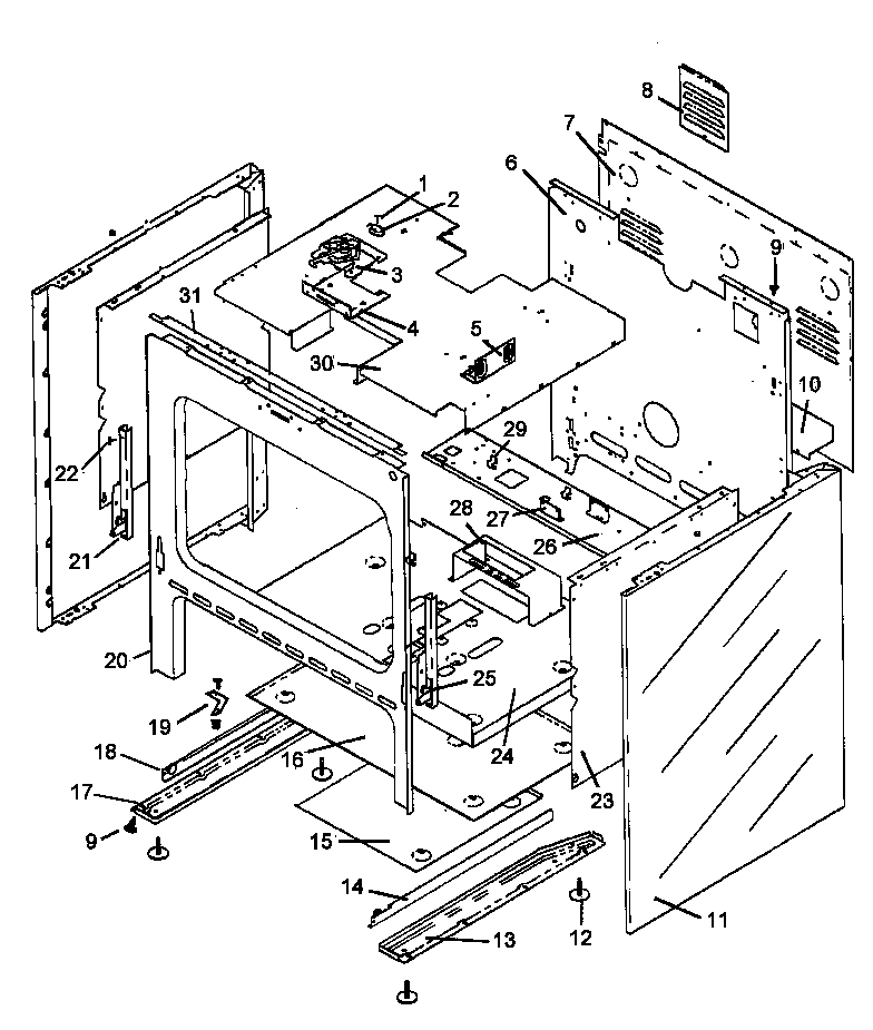 oven assy parts
