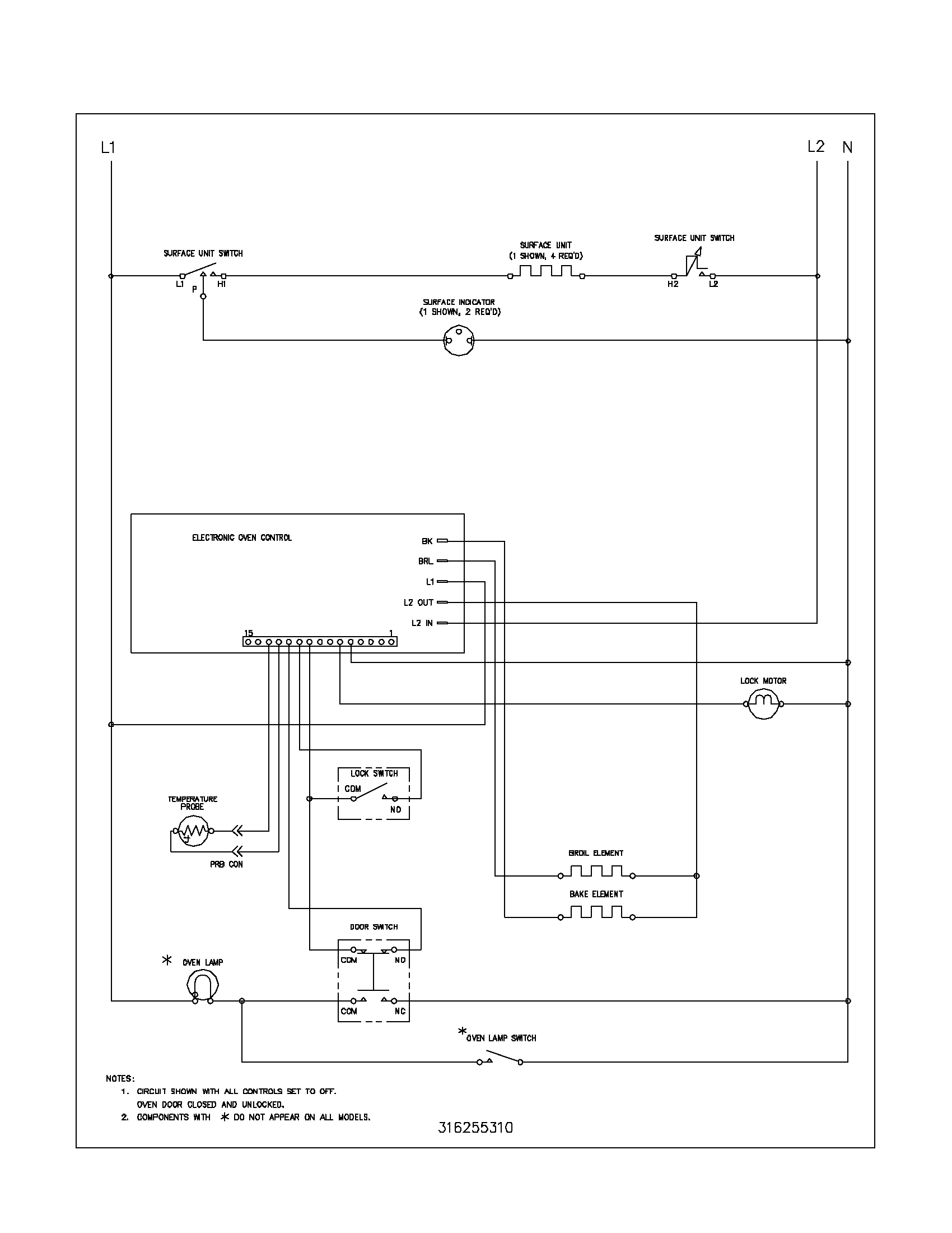 Kenmore Electric Range Wiring Diagram from www.appliancetimers.com