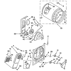 11062622101 Electric Dryer Bulkhead Parts diagram