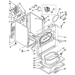 11062622101 Electric Dryer Cabinet Parts diagram