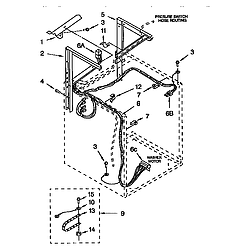 110985751 Washer/Dryer Dryer support & washer Parts diagram