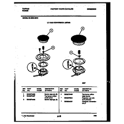 3038602304 Range - Gas Burner Parts diagram
