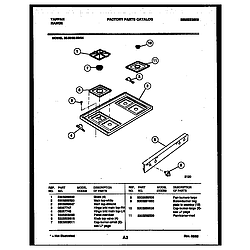 3038602304 Range - Gas Cooktop Parts diagram