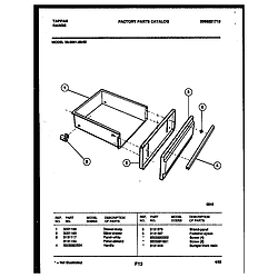3039910003 Range - Gas Drawer Parts diagram