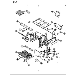 31JA5KX Range Body Parts diagram