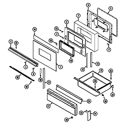 3468VVV Range Door/drawer (3468vv*, 3468xv*) (3468vvd) (3468vvv) (3468xva) (3468xvw) Parts diagram