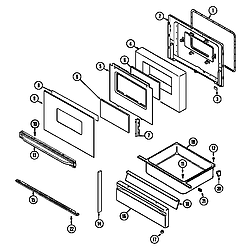 3468VVV Range Door/drawer (3468xvb) (3468xvb) Parts diagram