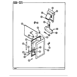 34MA3TKXW Range Body Parts diagram