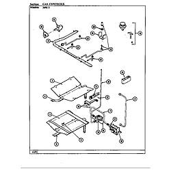 34MA3TKXW Range Gas controls Parts diagram