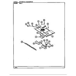 34MA3TKXW Range Internal controls Parts diagram