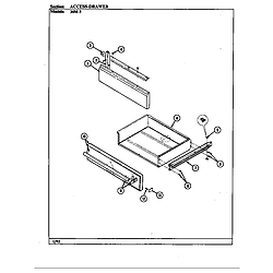 34MN3TKXWON Range Access drawer Parts diagram