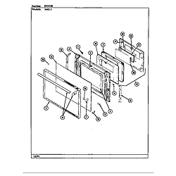 34MN3TKXWON Range Door Parts diagram