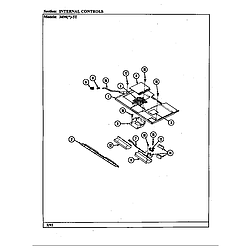 34MN5TKVW Range Internal controls Parts diagram