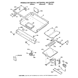 3627361193 Gas Range Burner section Parts diagram
