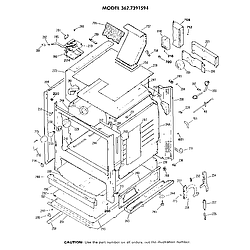 3627391594 Gas Range Cabinet Parts diagram