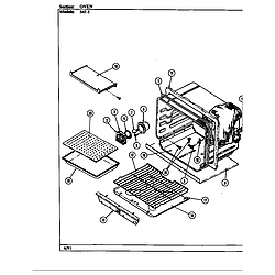 54FN5TKVW Range Oven (54f-5tkxw) (54f-5tkxw) Parts diagram