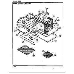 59GN5TVW Range Oven Parts diagram