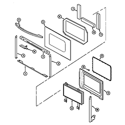 62946975 Range Door (series 12) Parts diagram