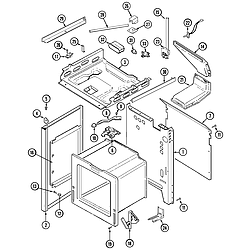 6498VRA Gas Range Body Parts diagram