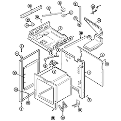 6498VTA Gas Range Body Parts diagram