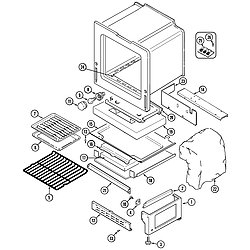 6498VTA Gas Range Oven/base Parts diagram