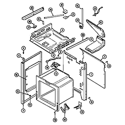 6498VVV Gas Range Body (6498vvd) (6498vvv) Parts diagram