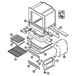 6498VVV Gas Range Oven/base (6498vvd) (6498vvv) Parts diagram