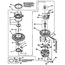 66515982990 Dishwasher Pump and motor Parts diagram