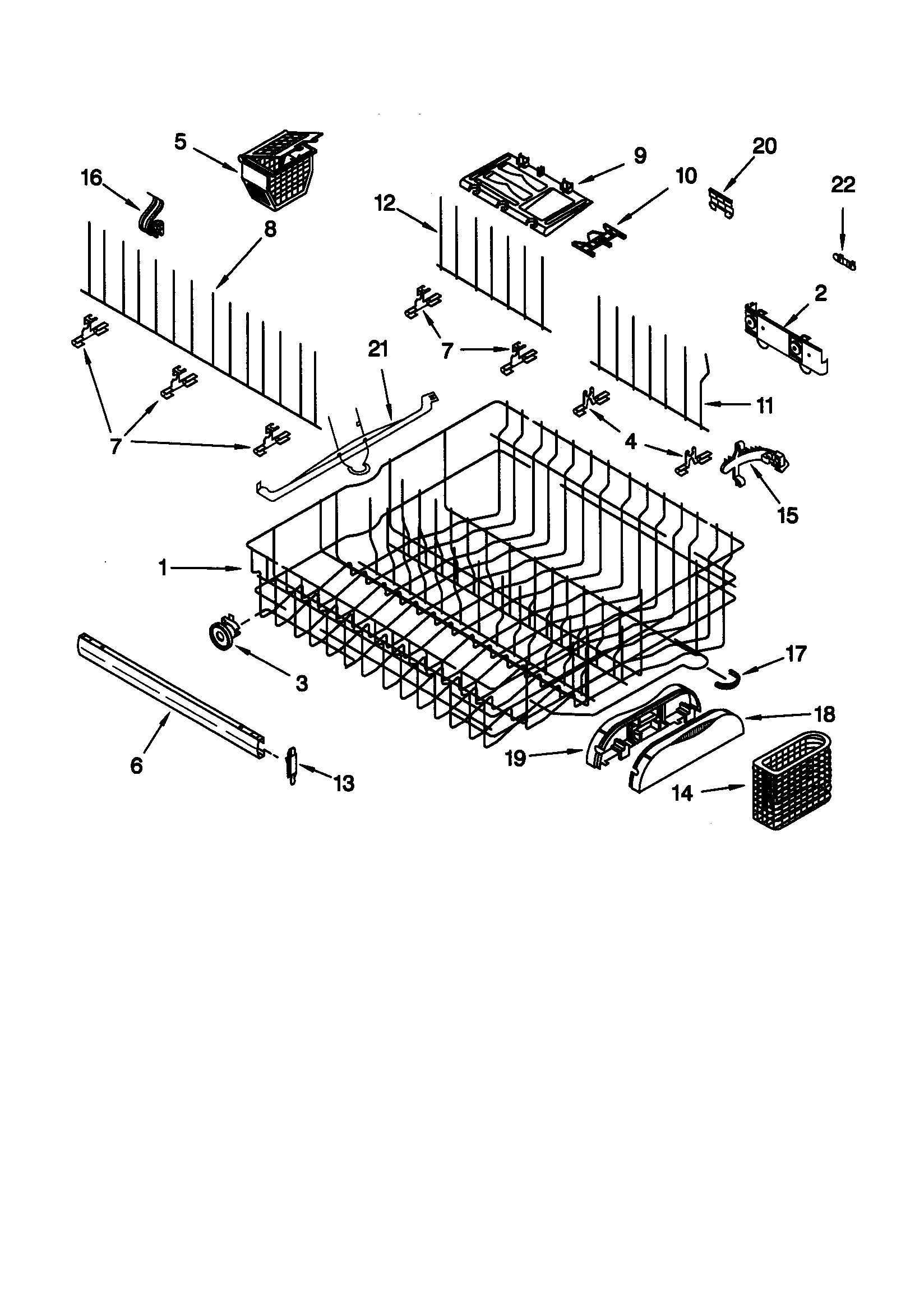 kenmore elite top rack replacement