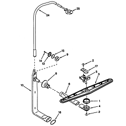 66515982990 Dishwasher Upper washer and rinse Parts diagram