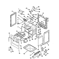 66595812000 Electric Range Chassis Parts diagram