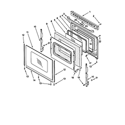 66595812000 Electric Range Door Parts diagram