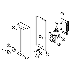 7858XVW Range Controls (upper) Parts diagram