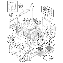 790461233 Electric Range Body Parts diagram