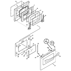 790461233 Electric Range Door Parts diagram