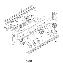 79046802992 Elite Electric Slide-In Range Backguard Parts diagram