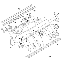 79046803992 Elite Electric Slide-In Range Backguard Parts diagram