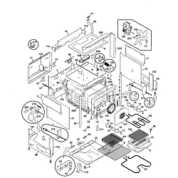 79046812991 Elite Dual Fuel Slide-In Range Body Parts diagram