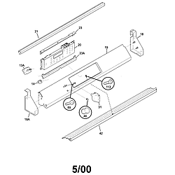 79046813991 Elite Dual Fuel Slide-In Range Backguard Parts diagram