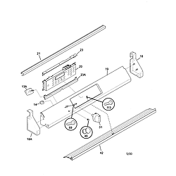 79046819992 Elite Dual Fuel Slide-In Range Backguard Parts diagram