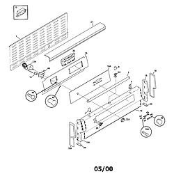 79074403995 Dual Fuel Range Backguard Parts diagram