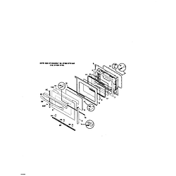 79075902990 Gas Range Door Parts diagram