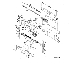 79075903993 Gas Range Backguard Parts diagram
