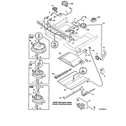 79075903993 Gas Range Burner Parts diagram