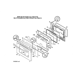 79075903993 Gas Range Door Parts diagram