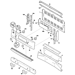 79079013102 Gas Range Backguard Parts diagram