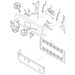 79095042503 Electric Range Backguard Parts diagram