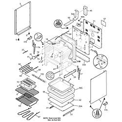 79095882301 Electric Range Body Parts diagram