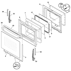 79096612401 Electric Range Door Parts diagram